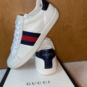 Gucci Leather Ace Womens Sneakers